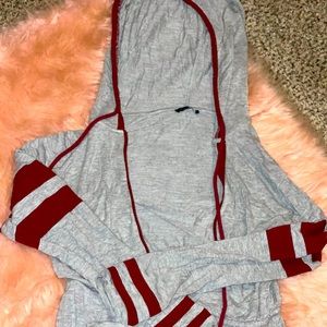 Large hooded jumpsuit